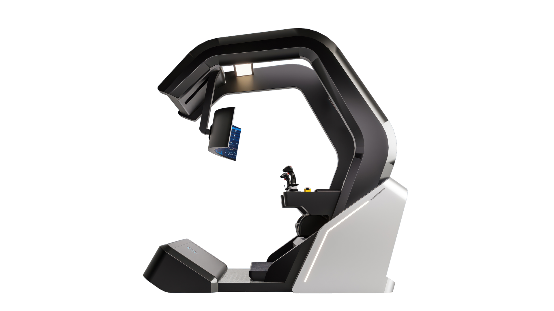 配备操控杆、多功能控制台，还有可调节的显示设备，能模拟航空、赛车等场景的操控体验，为用户提供接近真实的驾驶或操控反馈。